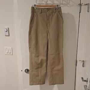 TNA (Aritizia) Tan/Taupe 100% Cotton Denim Cargo/Carpenter Pants (Size US 6)
